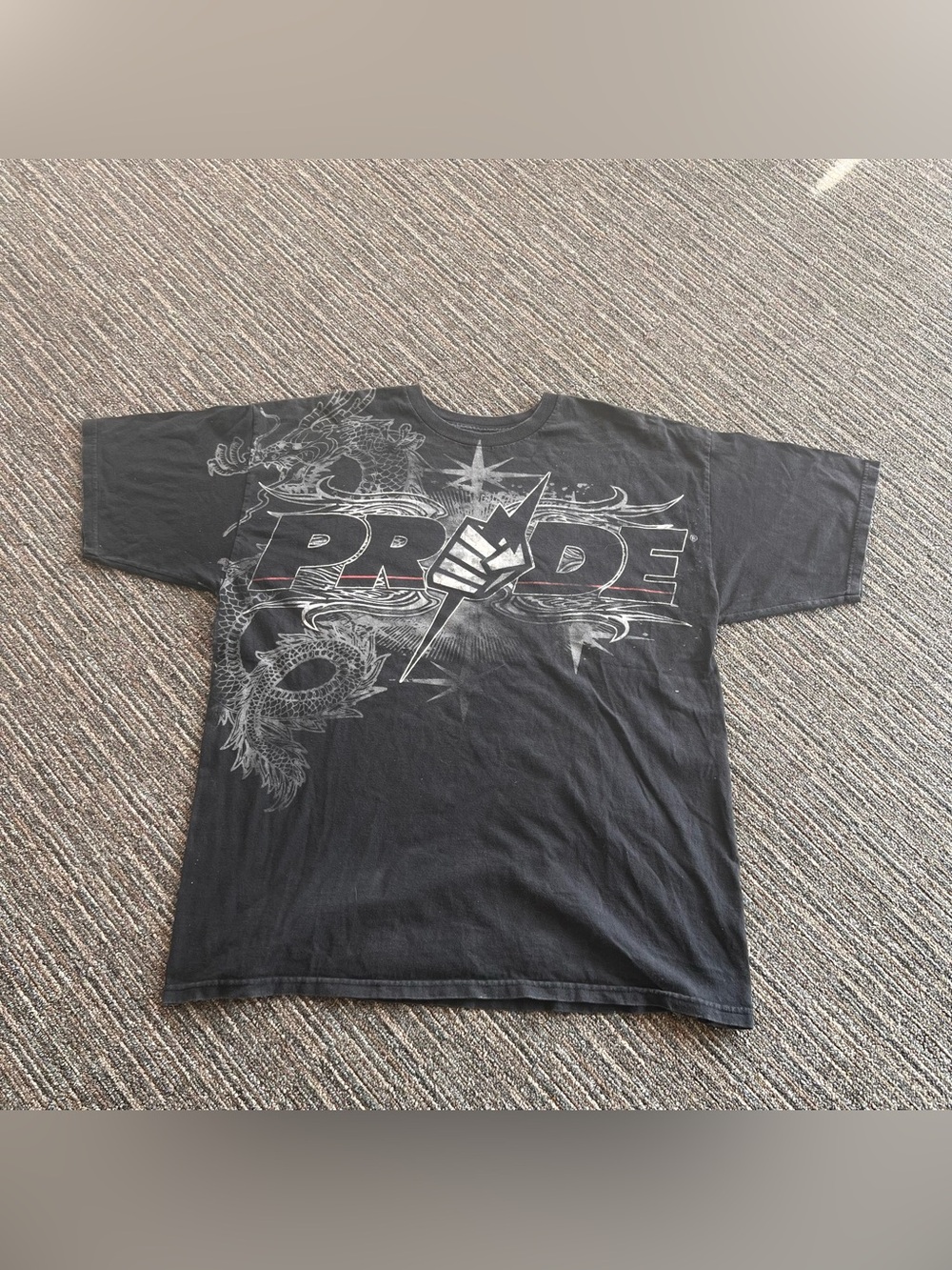 Y2K Vintage UFC 2000s Japanese Fighting Company PRIDE dragon y2k graphic tee